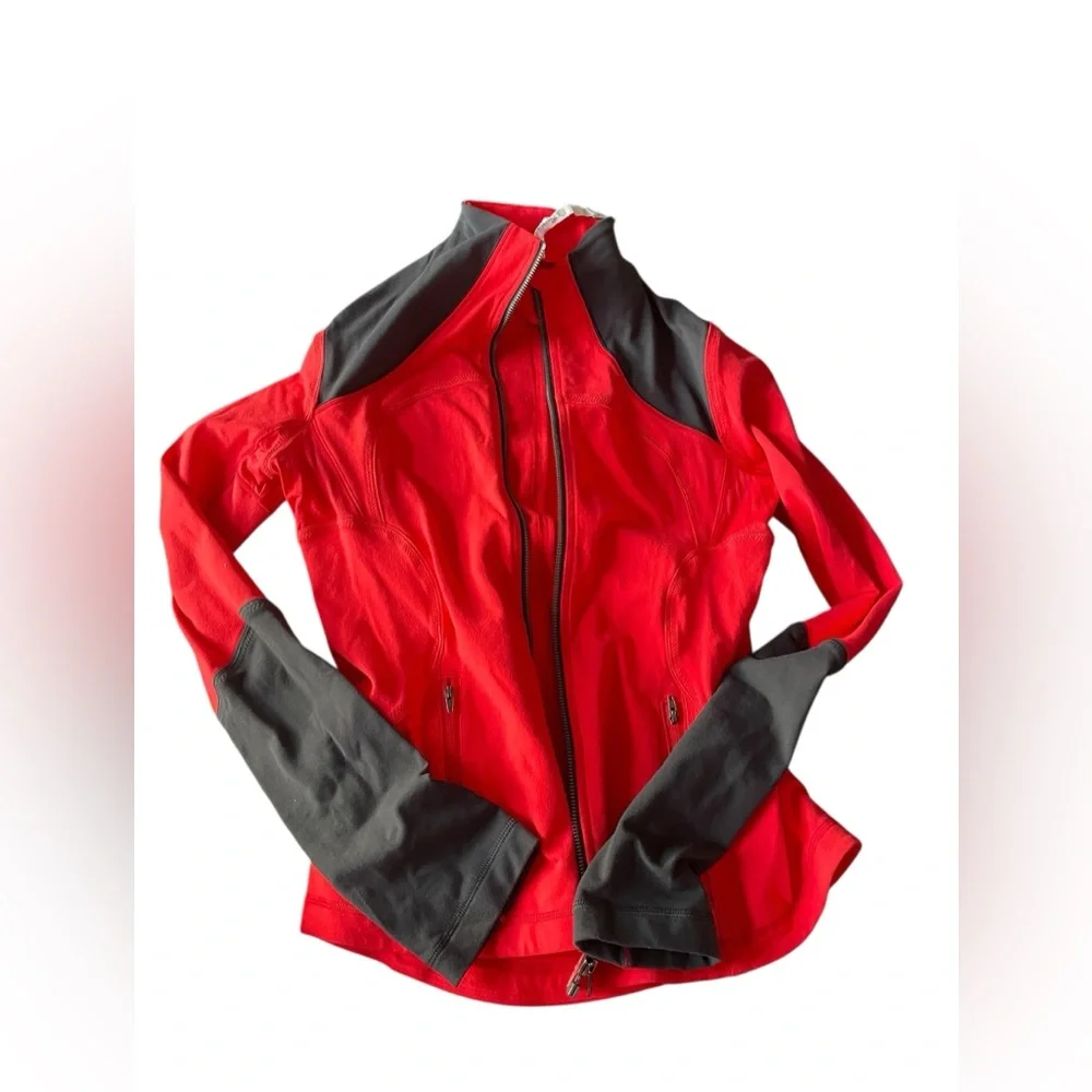 Lululemon Women's Red and Black Jacket - Picture 1 of 10